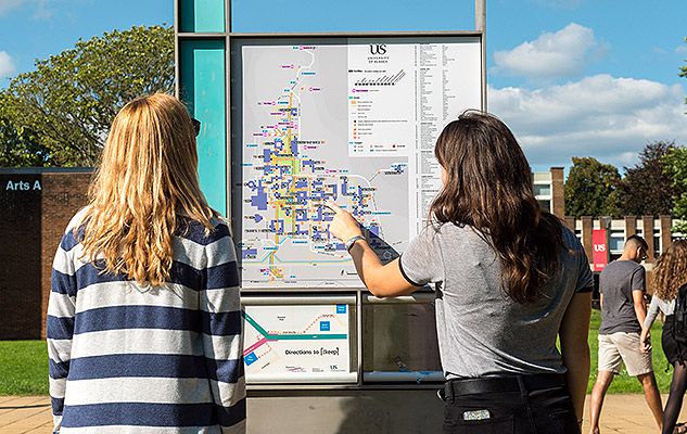 Example of a campus plinth map